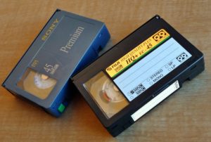 VHS video tapes
